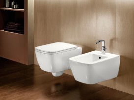 Унитаз подвесной Hatria Fusion Q 35х53 см без боковых отверстий белый YXWY01