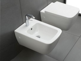 Унитаз подвесной Hatria Fusion Q 35х53 см без боковых отверстий белый YXWY01