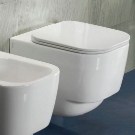 Унітаз підвісний Hatria Fusion Q з сидінням і кришкою Soft Close YXZL + Y1EY