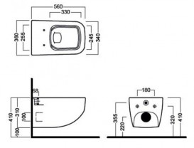 Унітаз підвісний Hatria Next безободковий з сидінням з кришкою Soft Close Y1F101 + Y1F301