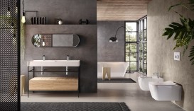 Унітаз підвісний Hidra Faster Kiub Rimless 36,5х54 см санфаянс білий глянцевий KIWR20 001 bianco lucido