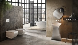 Унитаз подвесной Hidra Hi-Line 38х54,5 см санфаянс белый глянцевый HIW10 001 bianco lucido