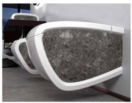 Унітаз підвісний Hidra Hi-Line 38х54,5 см санфаянс білий/темно-сірий HIW10 99 ceppo di gre dark