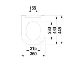 Унитаз подвесной Jika Mio N Rimless/Vortex 36х53 см с сиденьем с крышкой керамика белый H821714H891716