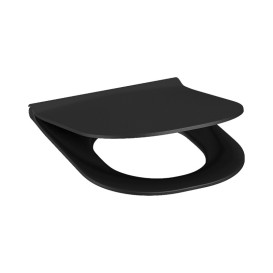 Унітаз підвісний Jika Mio Rimless 36х53 см із сидінням з кришкою кераміка чорний матовий H820714BlackH891716