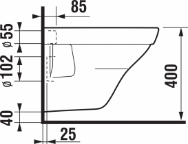 Унітаз підвісний Jika Tigo кераміка білий H8202130000001