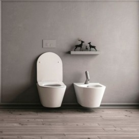 Унітаз підвісний Kerama Marazzi Plaza Modern безободковий кераміка білий PLM.wc.02