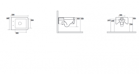Унитаз подвесной Kerasan Ego с шумоизоляционной пластиной белый 321501