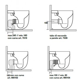Унитаз подвесной Kerasan Nolita с крепежом WB9N белый матовый 531430