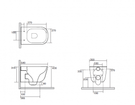 Унитаз подвесной Kerasan Tribeca с крепежом WB9N бургундия матовый 511475