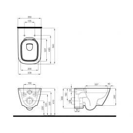 Унітаз підвісний KOLO Modo Rimfree L33120000