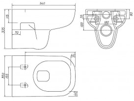 Унітаз підвісний Kolo Traffic білий L93100000