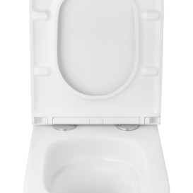 Підвісний унітаз Kroner Eifel WHI493436 Tornado 34х48,5 см з кришкою Soft-Close фаянс білий CV034923