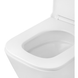 Підвісний унітаз Kroner Eifel WHI493436 Tornado 34х48,5 см з кришкою Soft-Close фаянс білий CV034923