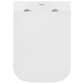Підвісний унітаз Kroner Eifel WHI493436 Tornado 34х48,5 см з кришкою Soft-Close фаянс білий CV034923