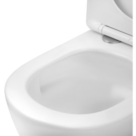 Унитаз подвесной Kroner Harz KH483632WHIT Tornado 36х48 см с крышкой Soft-Close фаянс белый CV032967