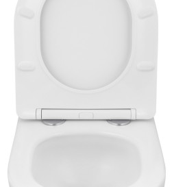 Унитаз подвесной Kroner Harz KH483632WHIT Tornado 36х48 см с крышкой Soft-Close фаянс белый CV032967