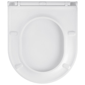 Унітаз підвісний Kroner Harz KH493736WHIR 35,5х49 см із кришкою Soft-Close фаянс білий CV029609