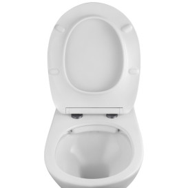 Унитаз подвесной Kroner KRP A534UF 35,5х55,5 см с крышкой Soft-Close фаянс белый CV031644