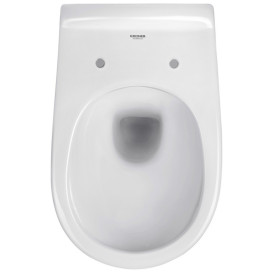 Унитаз подвесной Kroner Oker KO533536WHIR 35,5х55,5 см с крышкой Soft-Close фаянс белый CV033120