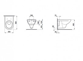 Унитаз подвесной Laufen Pro керамика белый H8209500000001