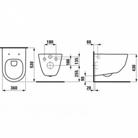 Унітаз підвісний Laufen Pro Rimless з кришкою Soft-Close білий H8669570000001