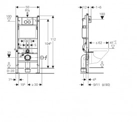 Унітаз підвісний Laufen PRO S 8209610000001 + H8919610000001 + Комплект 3 в 1 Geberit Duofix 458.121.21.1