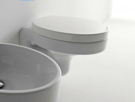 Унітаз підвісний овальний Kerasan Cento без бачка і сидіння білий +351501