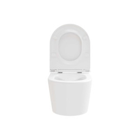 Підвісний унітаз Ravak Life RimOff 36х50 см з сидінням кераміка білий X01951