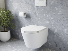 Підвісний унітаз Ravak Life RimOff 36х50 см з сидінням кераміка білий X01951