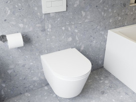 Підвісний унітаз Ravak Life RimOff 36х50 см з сидінням кераміка білий X01951