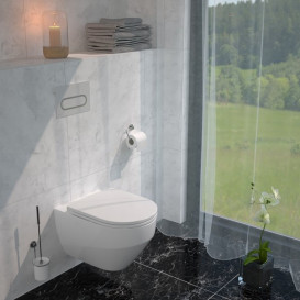 Підвісний унітаз Ravak Zante RimOff 36,5х51 см з сидінням кераміка білий GPX2240040