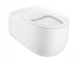 Унитаз подвесной Roca Beyond Rimless 58х39.5 с горизонтальным выпуском керамика белый A3460B7000