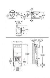 Унітаз підвісний Roca Debba кераміка білий з прихованою інсталяцією Roca Duplo A89009000E