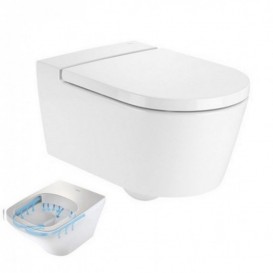 Чаша унитаза Roca Inspira Round Rimless 56х37 см белый A346527000