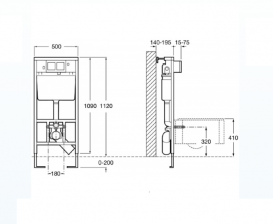 Унитаз подвесной Roca Meridian Compacto со скрытой инсталляцией Roca Duplo A89009000C