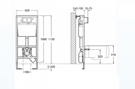 Унитаз подвесной Roca Meridian со скрытой инсталляцией Roca Duplo A89009000M