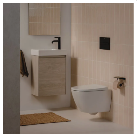 Унитаз подвесной Roca Ona Compacto 36х48 см с сиденьем сантехническая керамика белый A34H689000