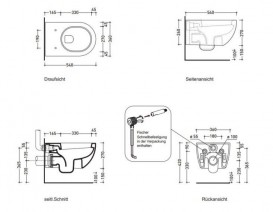 Унитаз подвесной с функцией биде FLAMINIA APP безободковый, Goclean, AP118G + ERWCB