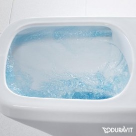 Унитаз подвесной с крышкой Duravit DuraStyle Rimless 37х48 см керамика белый 45710900A1