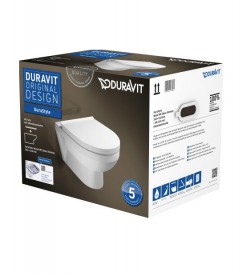 Унитаз подвесной с крышкой Duravit DuraStyle Basic Rimless 36,5х54 см керамика белый 45620900A1