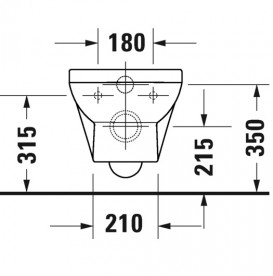 Унитаз подвесной с крышкой Duravit DuraStyle Basic Rimless 36,5х48 см керамика белый 45750900A1
