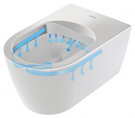 Унитаз подвесной с крышкой Duravit Me by Starck 37x57 Rimless 45290900A1