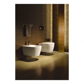 Унітаз підвісний з кришкою Duravit ME by Starck Rimless 37х48 см кераміка білий 45300900A1