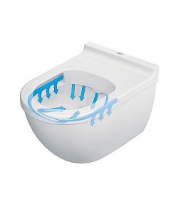 Унітаз підвісний з кришкою Duravit Starck 3 Rimless 36,5х54 см кераміка білий 45270900A1