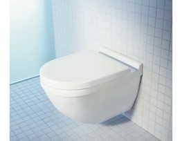 Унітаз підвісний з кришкою Duravit Starck 3 Rimless 36,5х54 см кераміка білий 45270900A1