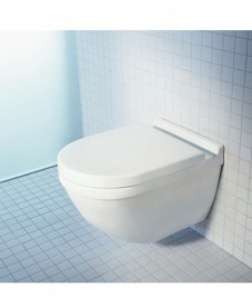 Унітаз підвісний з кришкою Duravit Starck 3 36,5х54 см кераміка білий 42250900A1