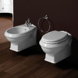 Унитаз подвесной Simas Arcade 37х51 см с сиденьем Soft Close белый AR841 + AR006