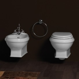 Унитаз подвесной Simas Arcade 37х51 см с сиденьем Soft Close белый AR841 + AR006