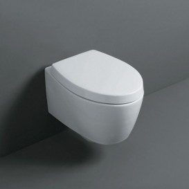 Унитаз подвесной Simas LFT Spazio 35х52 см санфаянс белый LFT18